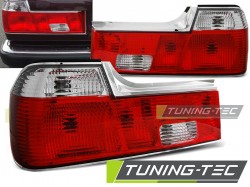 TAIL LIGHTS RED WHITE fits BMW E32 06.86-04.94