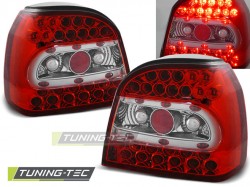 LED TAIL LIGHTS RED WHITE fits VW GOLF 3 09.91-08.97
