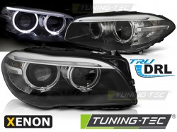 XENON HEADLIGHTS ANGEL EYES LED DRL BLACK fits BMW F10 F11 10-07.13