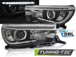 TOYOTA HILUX 16-  LED PROJECTOR TRUE DRL BLACK
