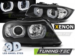 XENON HEADLIGHTS U-LED LIGHT 3D BLACK fits BMW E90/E91 03.05-08.08