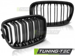 GRILLE GLOSSY BLACK DOUBLE BAR SPORT LOOK fits BMW F20 F21 11-12.14