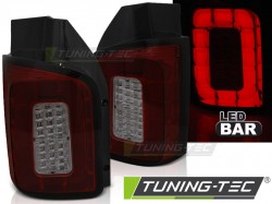 LED BAR TAIL LIGHTS RED SMOKE fits VW T6 15-19 TRANSPORTER