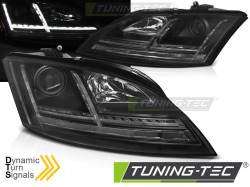 HEADLIGHTS LED BLACK SEQ fits AUDI TT 06-10 8J