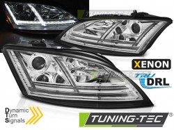 XENON HEADLIGHTS LED DRL CHROME SEQ fits AUDI TT 06-10 8J