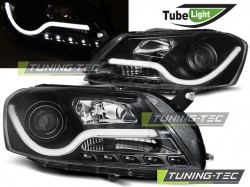 HEADLIGHTS TUBE LIGHT BLACK fits VW PASSAT B7 10.10-10.14