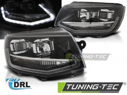HEADLIGHTS TRUE DRL BLACK fits VW T6 15-19