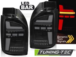 LED BAR TAIL LIGHTS BLACK SMOKE SEQ fits VW T6,T6.1 15-21 OEM LED