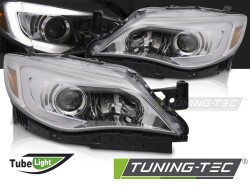 HEADLIGHTS TUBE LIGHT CHROME fits SUBARU WRX 08-14