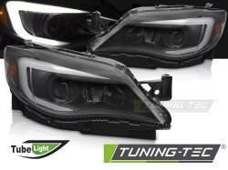 HEADLIGHTS TUBE LIGHT BLACK fits SUBARU WRX 08-14
